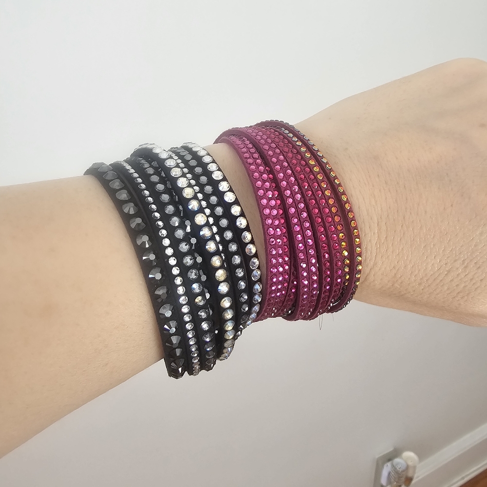 Swarovski Double Wrap Bracelet Multiple Colors Su… - image 8